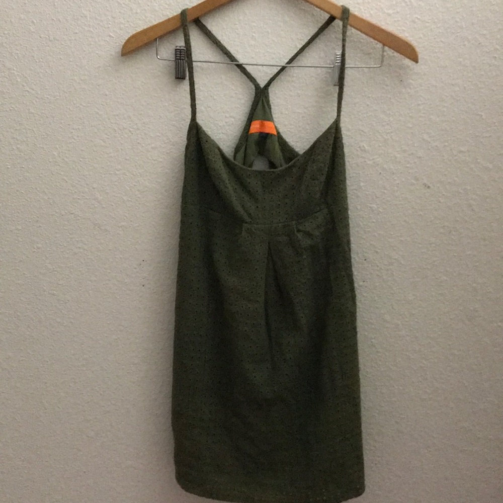 Green mini dress